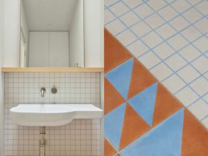 Batchelor Isherwood Interior Design mosman home bathroom tile detail